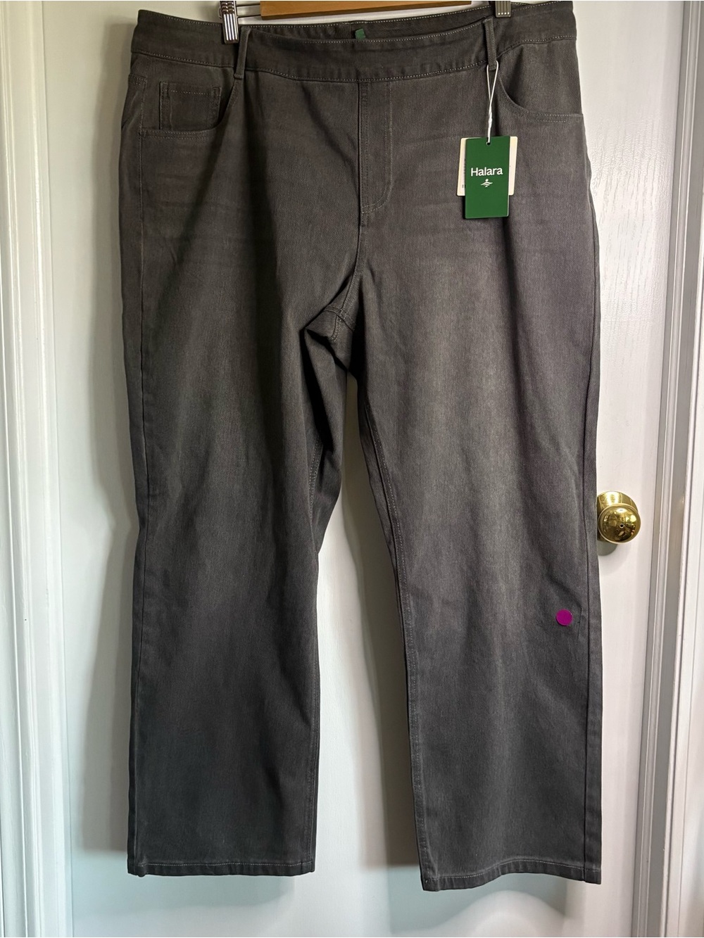 Halara NWT Flex Denim Sz 2X Straight Leg Pull-On Stretch Jeans Wardrobe Staple